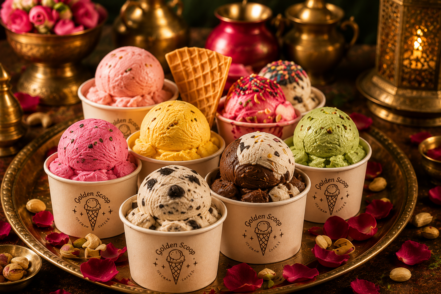 Ice cream platter
